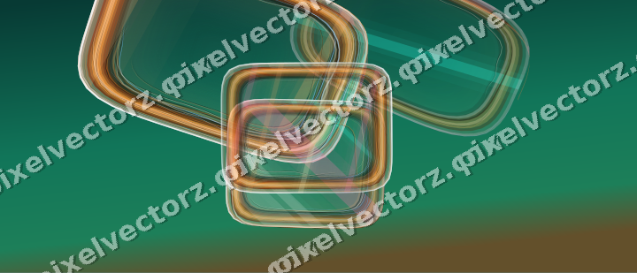 Abstract glass arc in pink and orange