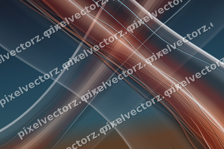 Abstract glass arc in red and orange