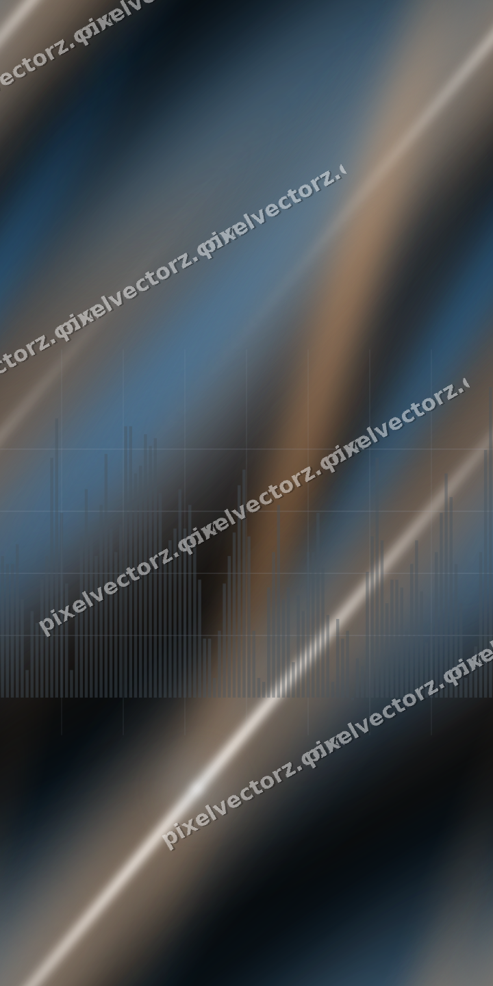 Nahtloser Neon Diagramm Hintergrund in Blau und Orange
