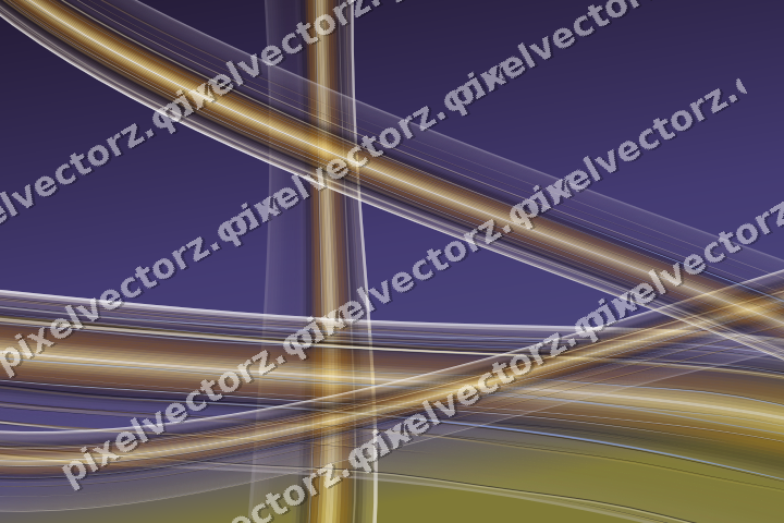 Abstract glass arc in amber and purple
