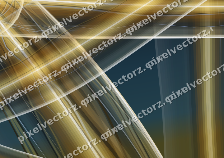Abstract glass arc in amber and pale orange