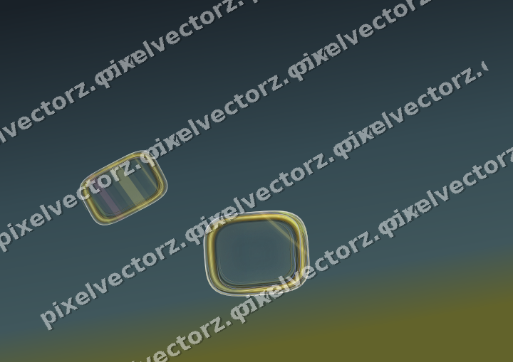 Abstract glass arc in lime and amber