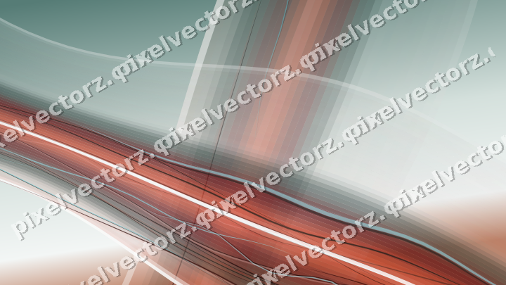 Abstract glass arc in red and orange