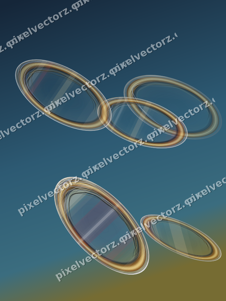 Abstract glass arc in dark pink and red