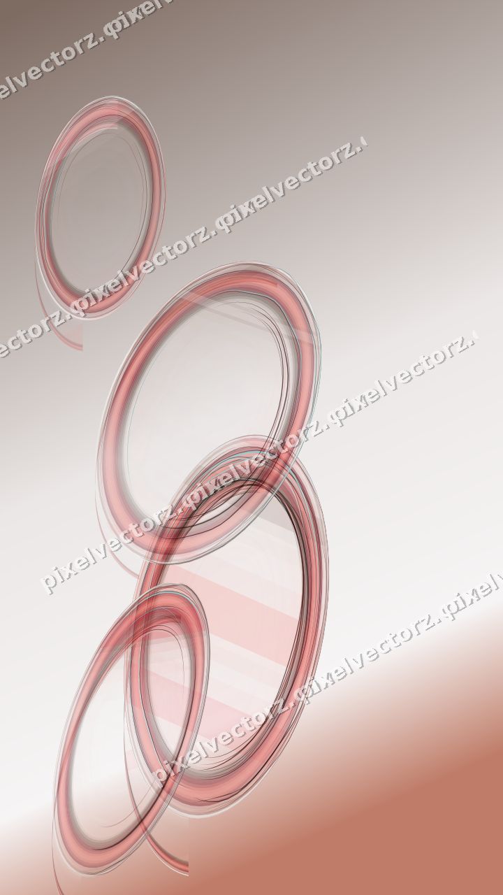Abstract glass arc in red and pale amber