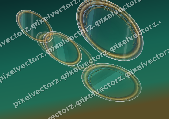 Abstract glass arc in pink and amber