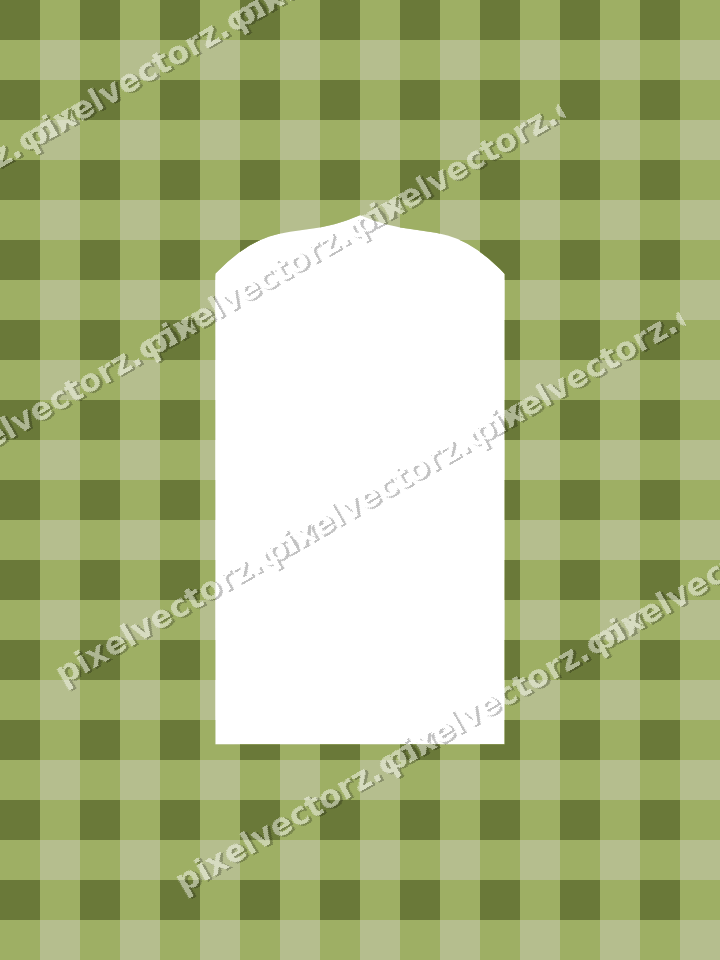 Decorative patterned mat frame in lime and pink with gingham check