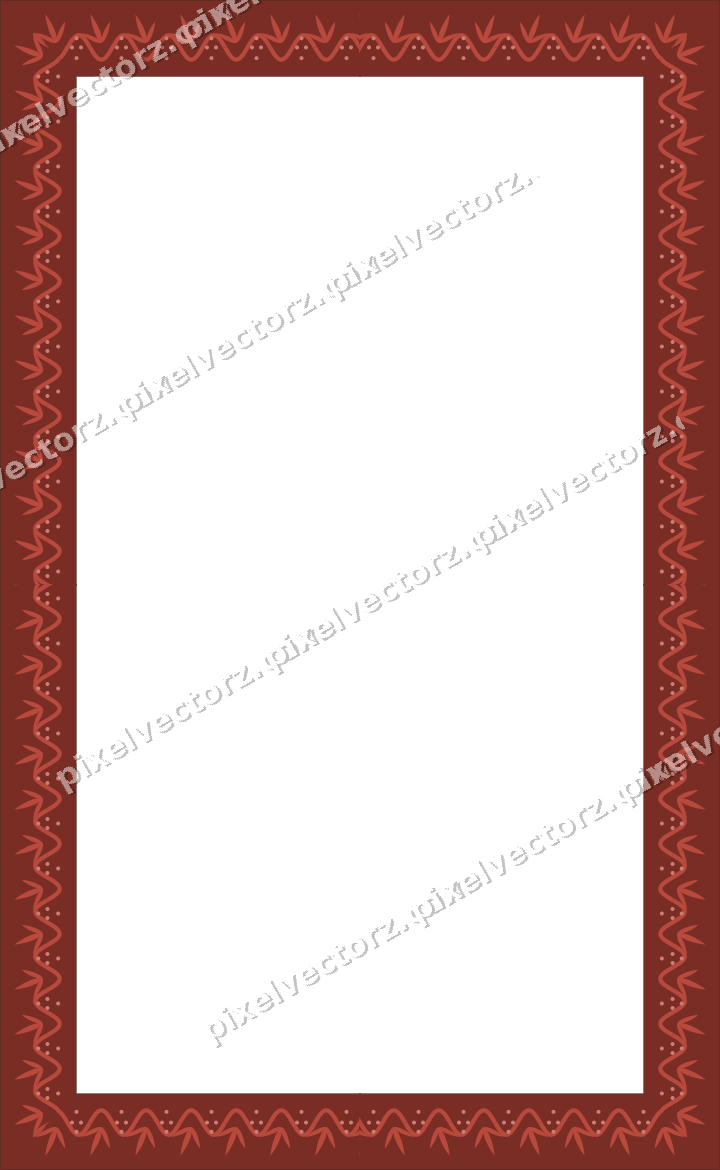 Decorative picture frame border in dark red with grape vine