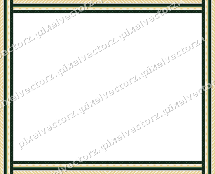 Decorative picture frame border in dark green with rope moulding