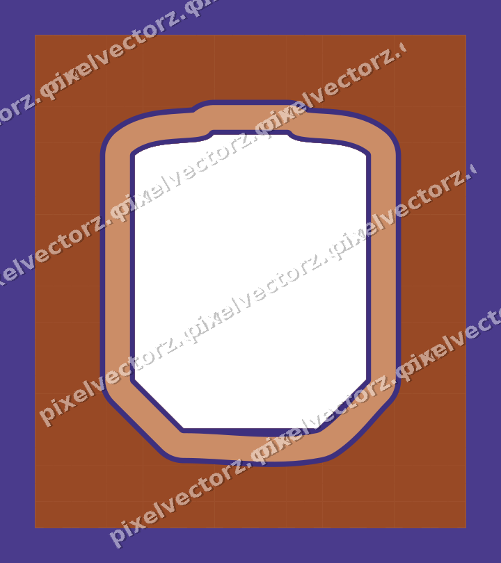 Decorative patterned mat frame in orange with harlequin diamonds