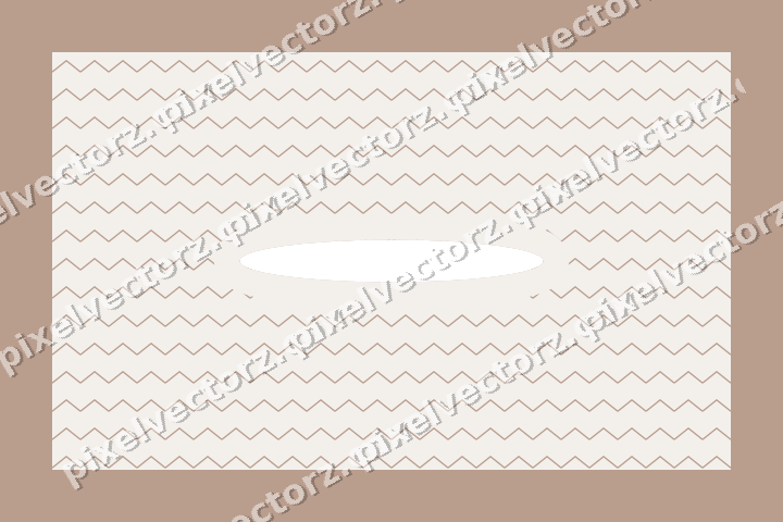Decorative patterned mat frame in amber and pale orange with zigzag