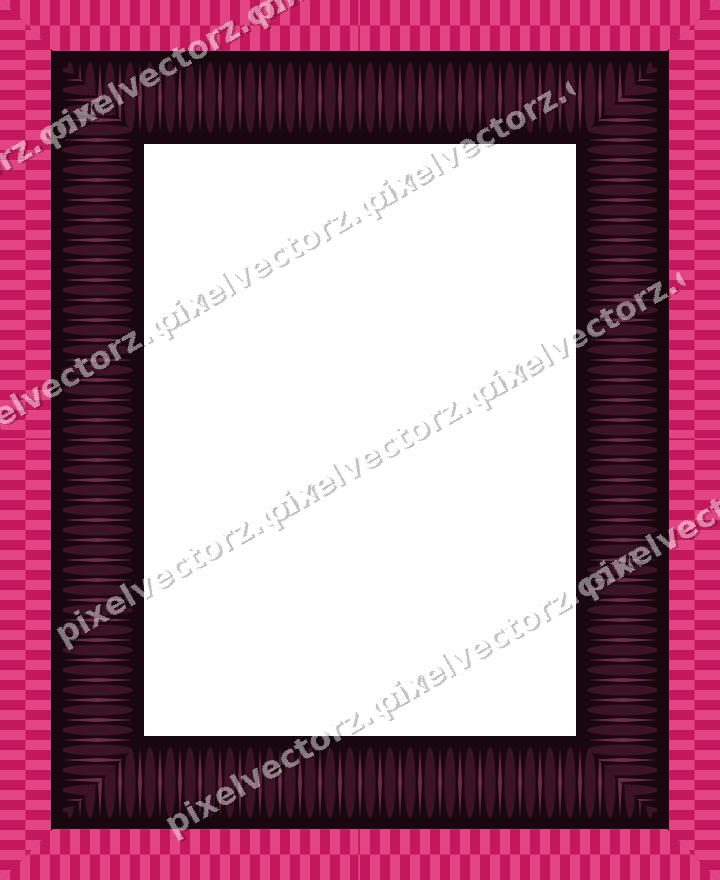 Decorative picture frame border in lime and pink with egg and dart