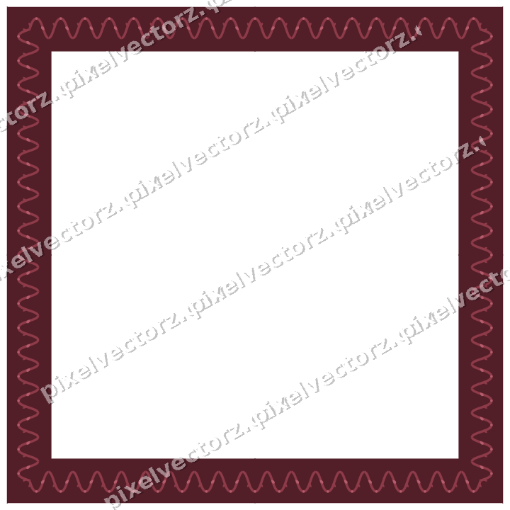 Decorative picture frame border in dark pink with scrolling vine