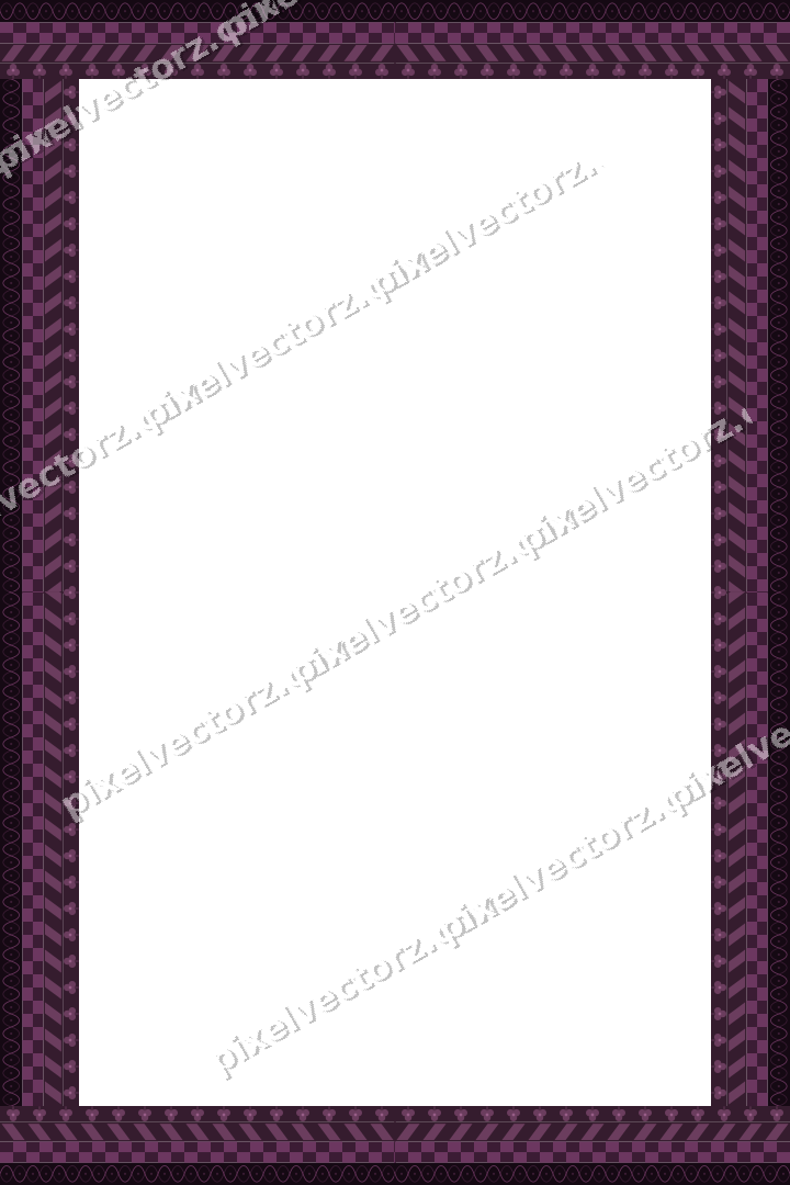 Decorative picture frame border in dark magenta with arabesque