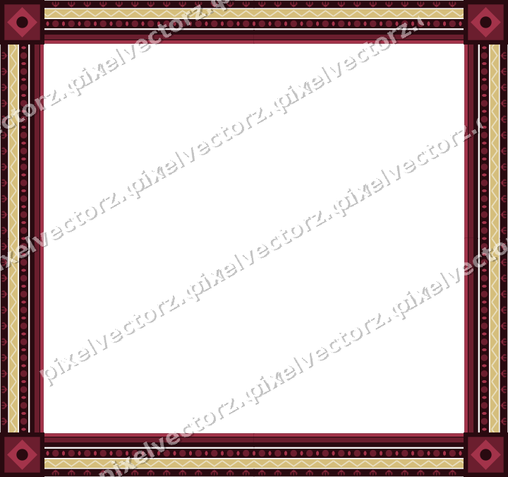Decorative picture frame border in dark pink with bead and reel