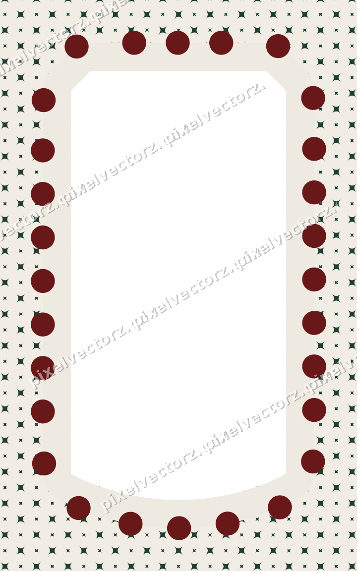 Decorative patterned mat frame in dark red with sparkle pattern