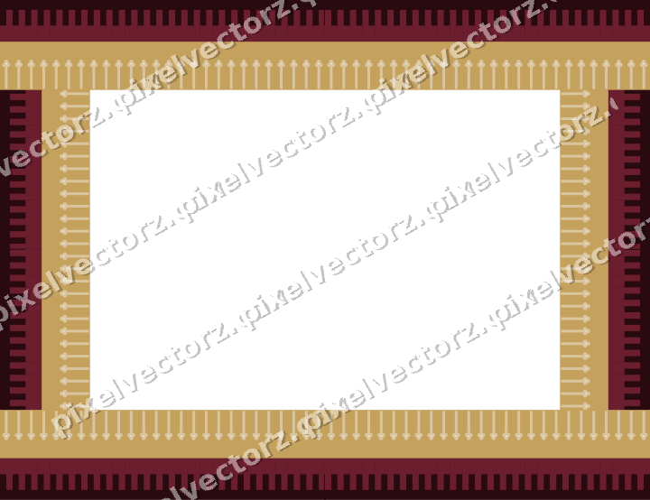 Decorative picture frame border in dark pink and red with step band