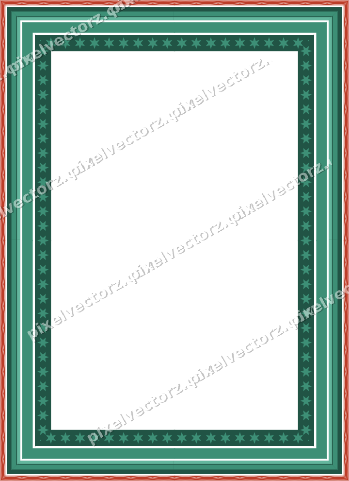 Decorative picture frame border in amber and green with guilloche
