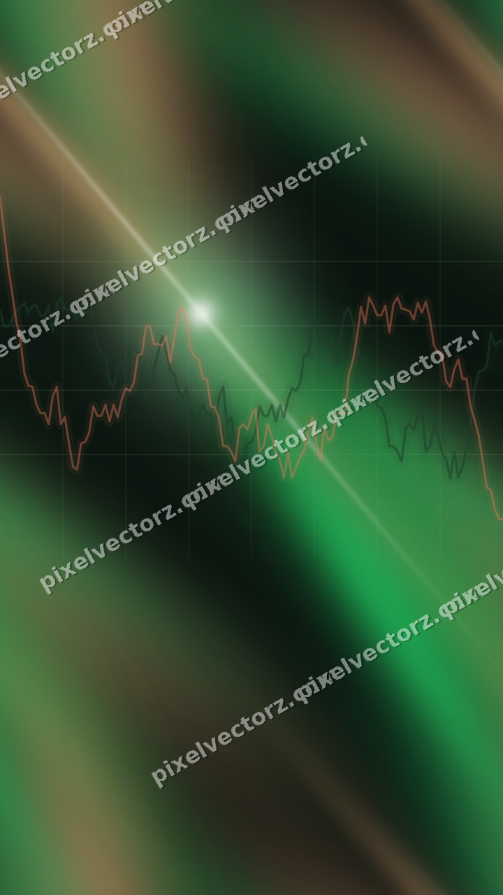 Nahtloser Neon Diagramm Hintergrund in Grün und Rot