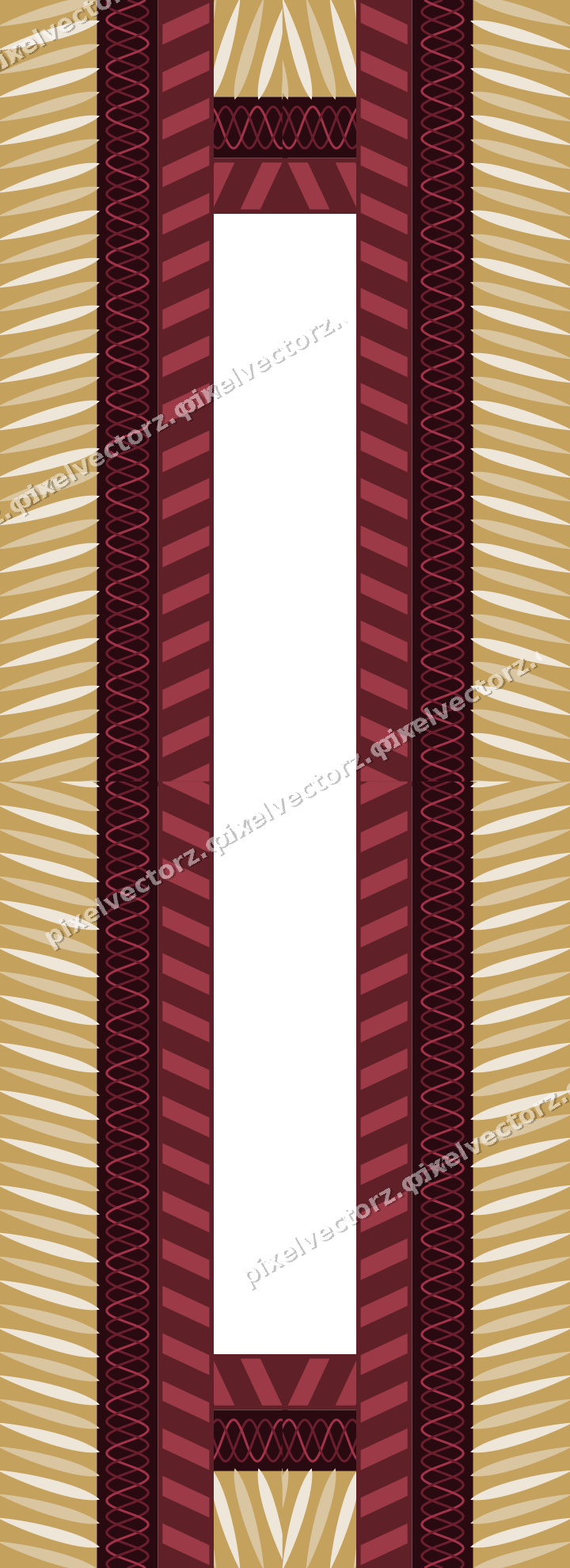 Decorative picture frame border in dark pink with guilloche band