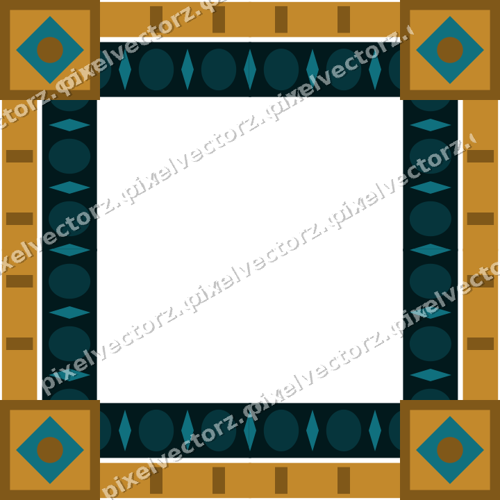 Decorative picture frame border in amber with egg and dart