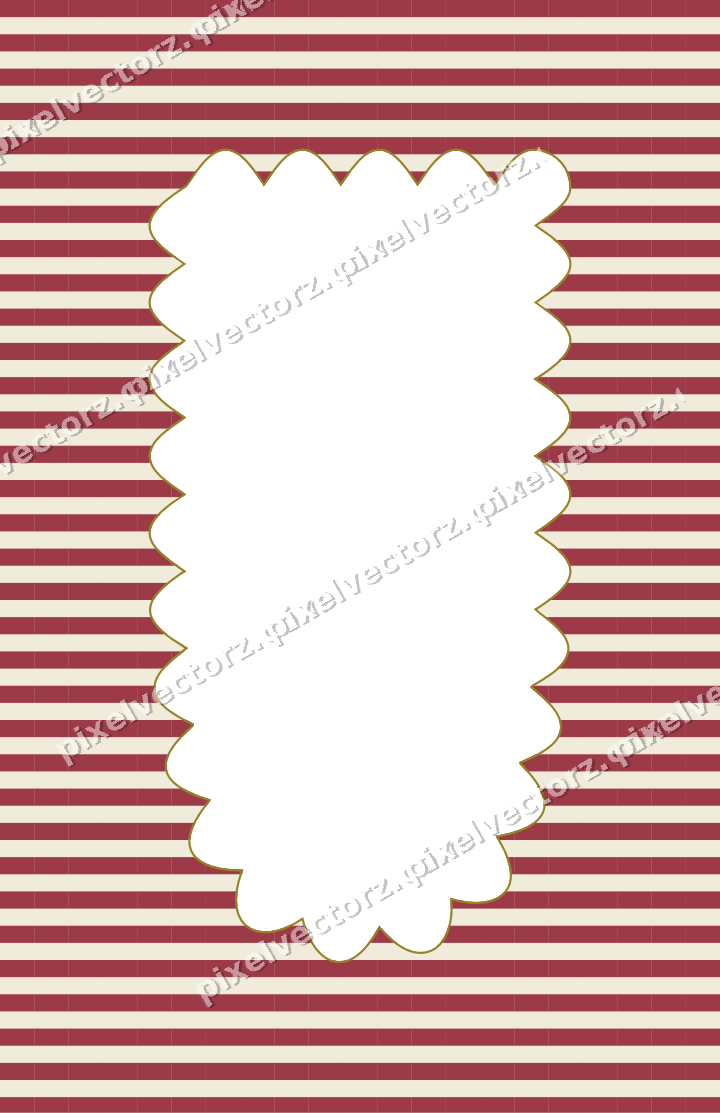 Decorative patterned mat frame in dark pink with horizontal stripes