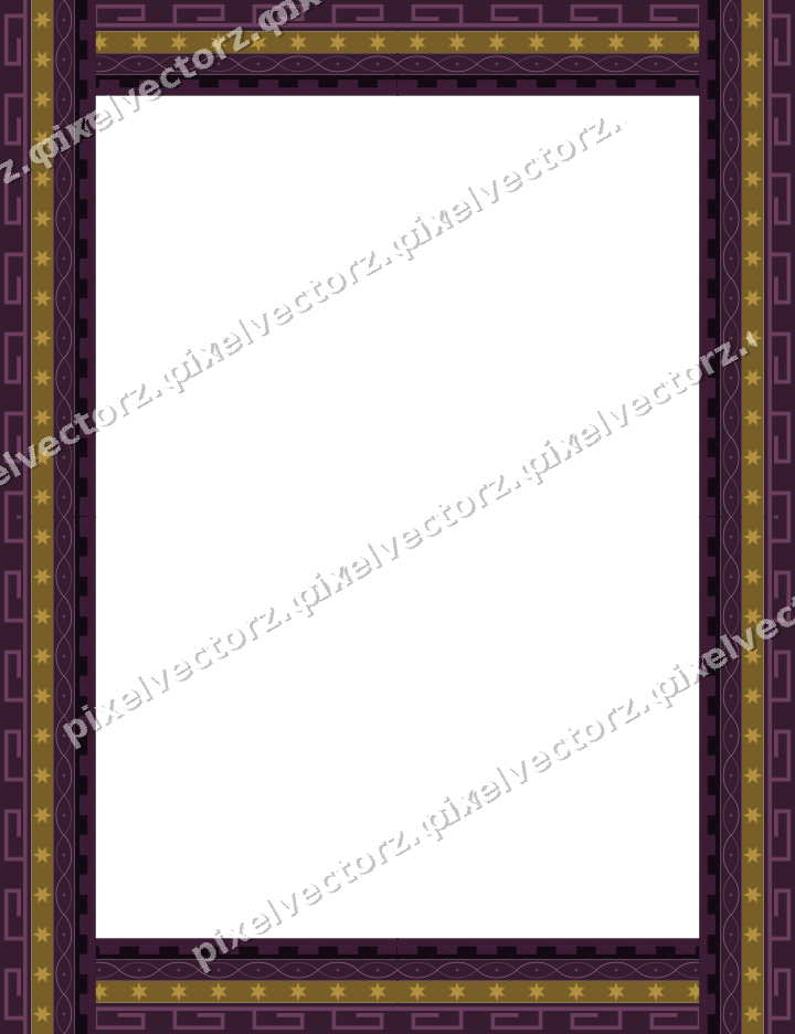 Decorative picture frame border in dark magenta with step band