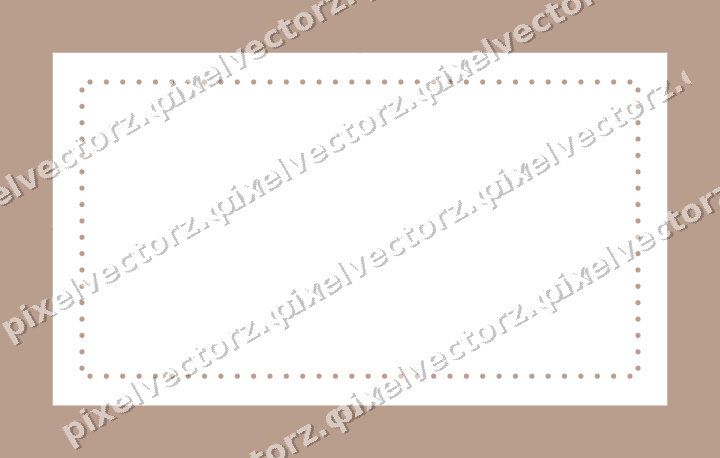 Decorative picture frame border in amber and pale orange with dot row