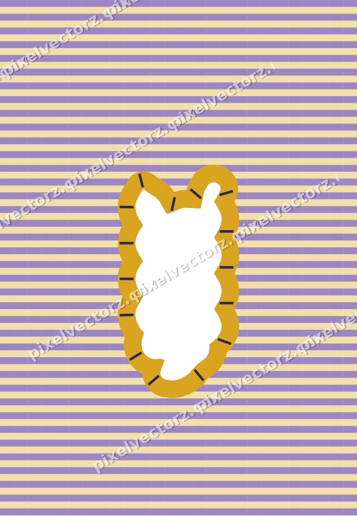 Decorative patterned mat frame in amber with horizontal stripes