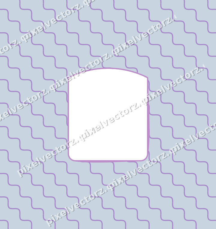 Decorative patterned mat frame in purple and blue with wavy lines