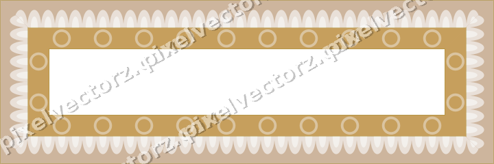 Decorative picture frame border in amber with scale band