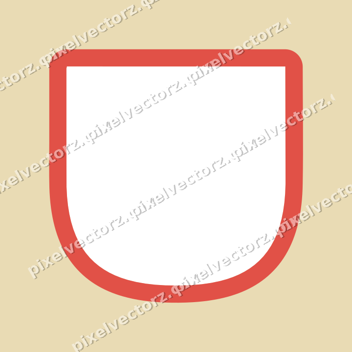 Decorative patterned mat frame in red and orange with plain ground