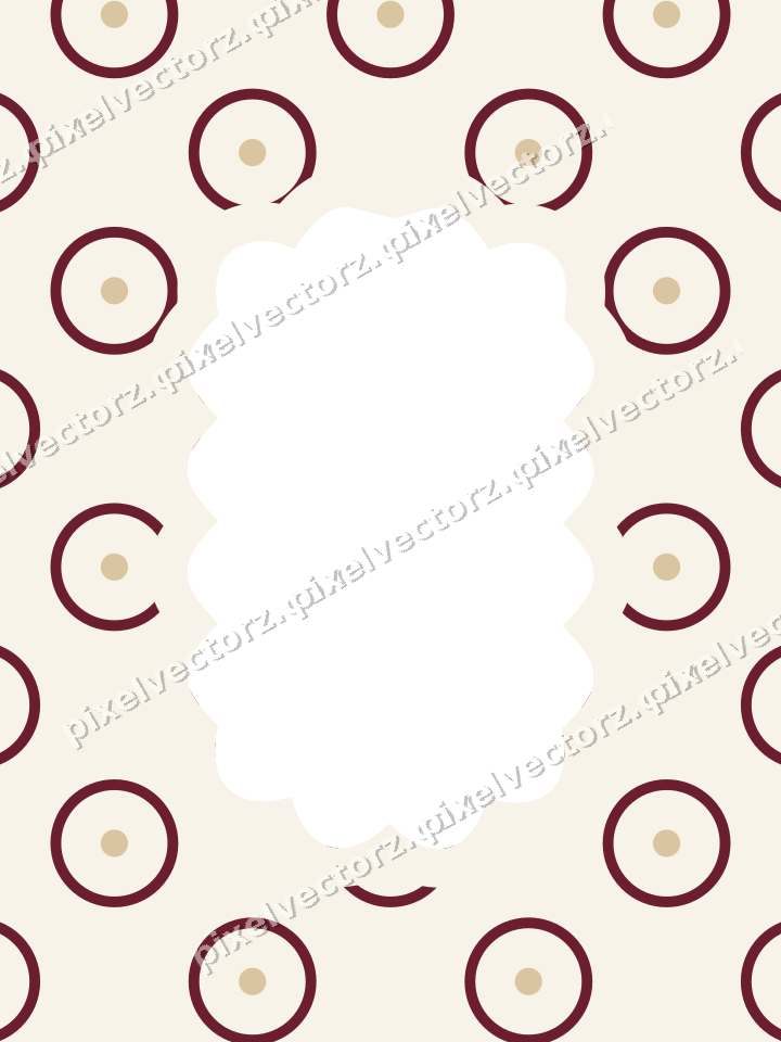 Decorative patterned mat frame in dark pink and red with ring pattern