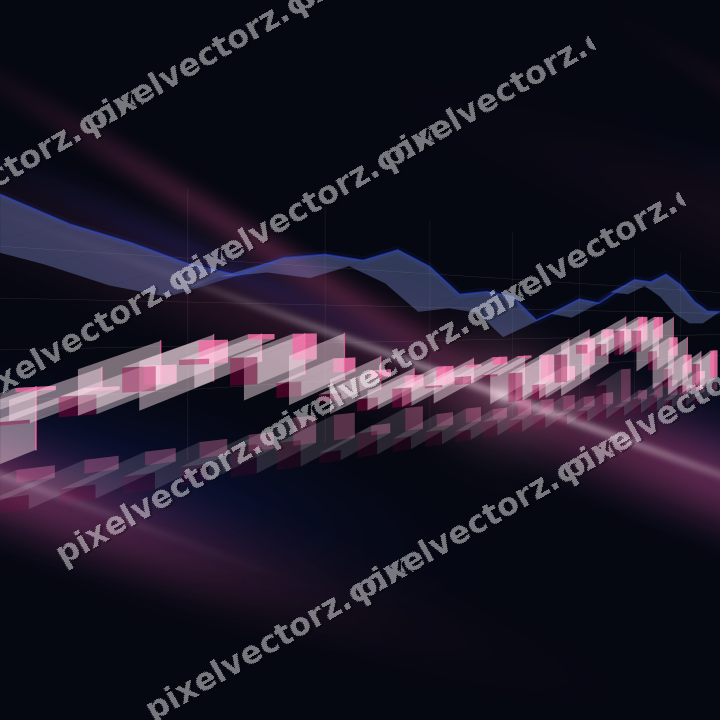 Nahtloser Neon Diagramm Hintergrund in Rosa und Blau