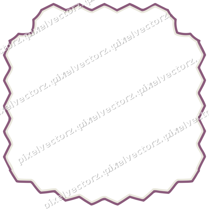 Decorative line art frame in dark magenta and lime with label plaque