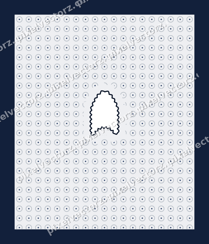 Decorative patterned mat frame in dark blue with ring pattern