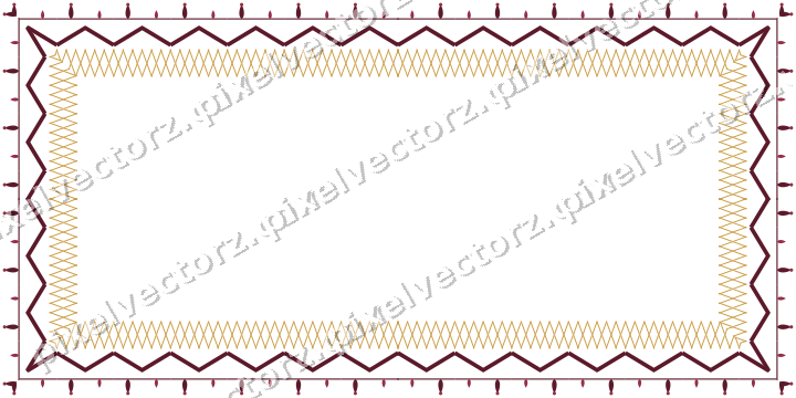Decorative picture frame border in dark pink with lattice band