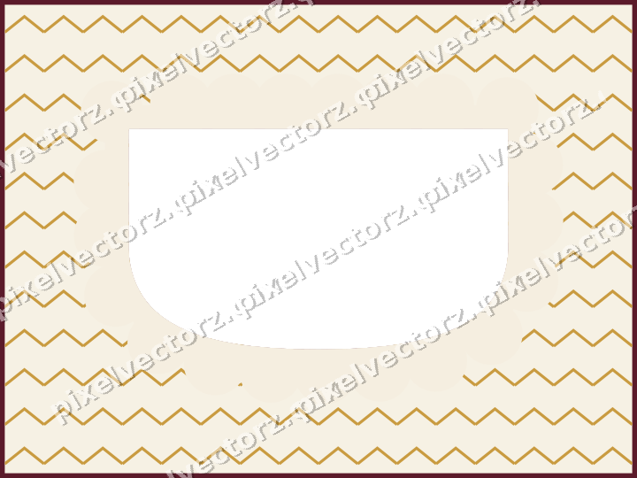 Decorative patterned mat frame in dark pink and amber with zigzag