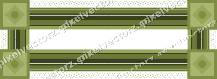 Decorative picture frame border in lime and pink with arabesque
