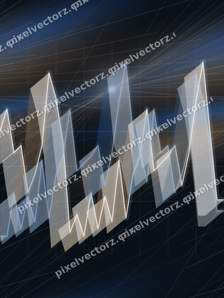 Nahtloser Neon Diagramm Hintergrund in Blau und Orange