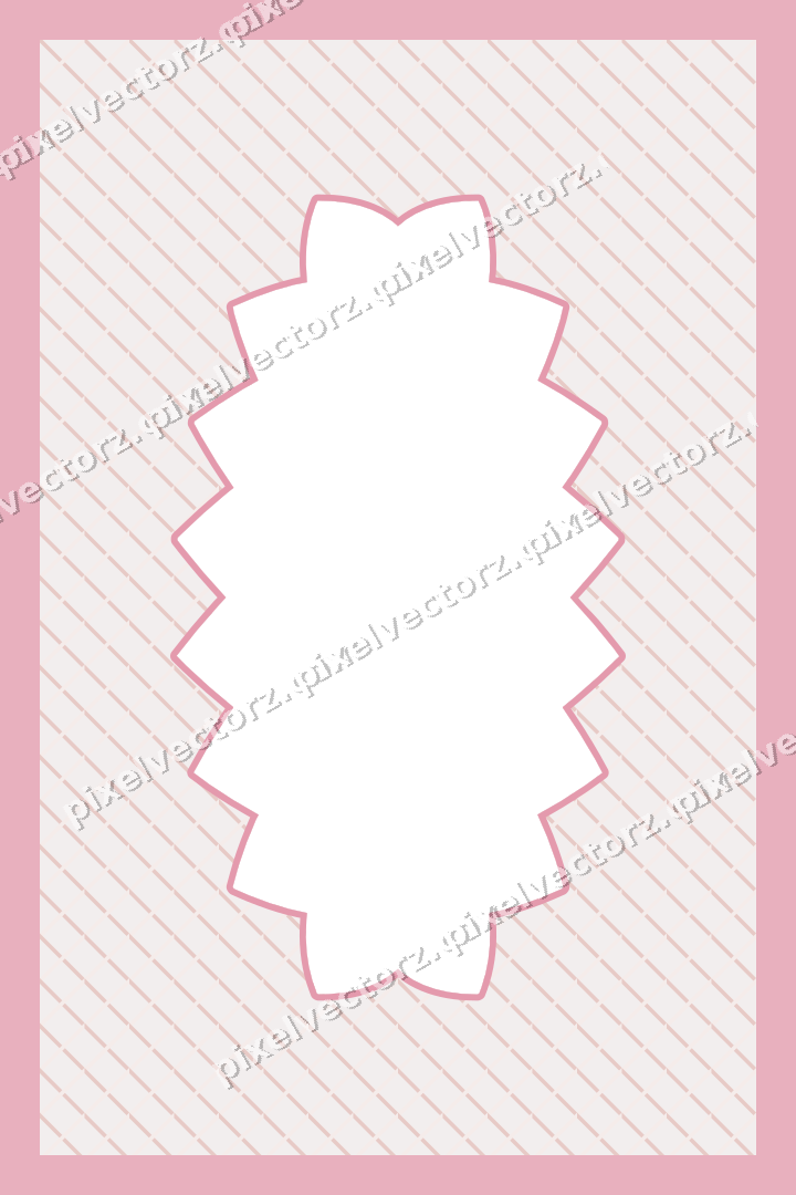Decorative patterned mat frame in pale pink with diagonal lattice