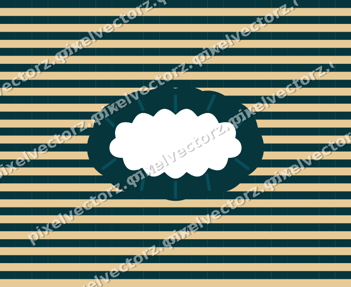 Decorative patterned mat frame in amber with horizontal stripes