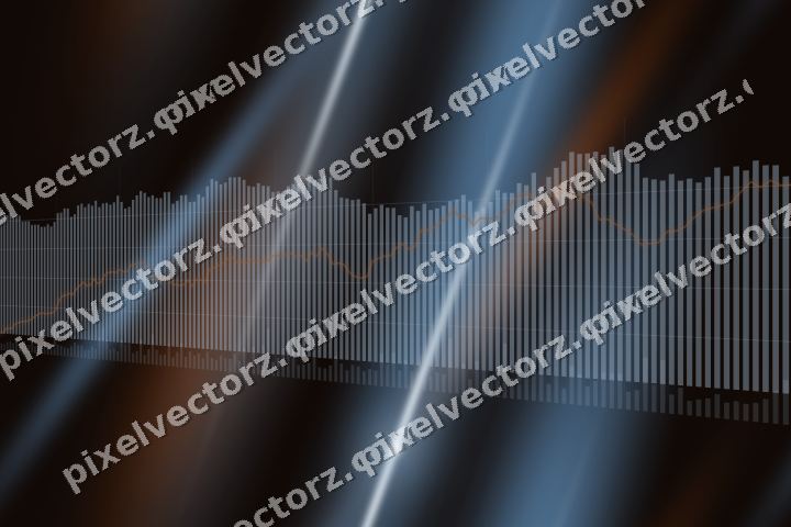 Nahtloser Neon Diagramm Hintergrund in Blau und Orange