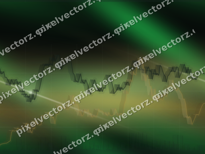 Nahtloser Neon Diagramm Hintergrund in Grün und Bernstein