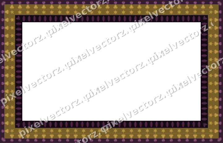 Decorative picture frame border in dark magenta with palmette