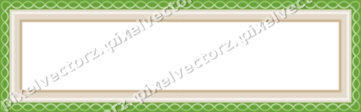 Decorative picture frame border in lime and yellow with guilloche