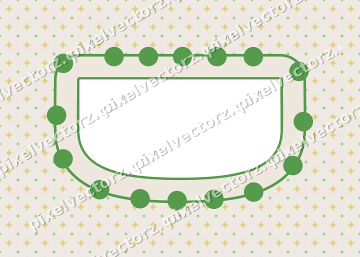 Decorative patterned mat frame in lime and yellow with sparkle pattern
