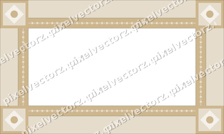 Decorative picture frame border in dark red with rosette band