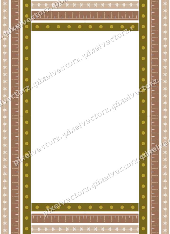 Decorative picture frame border in amber with rosette band