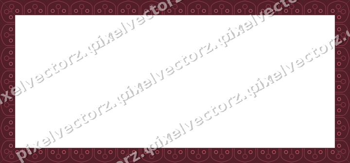 Decorative picture frame border in dark pink with gothic tracery